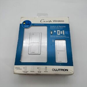 Lutron P-PKG1WS-WH Caseta Smart Switch Kit with Remote White